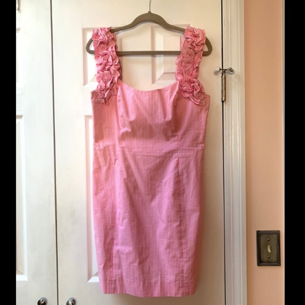 Lilly Pulitzer - Devina dress - Pink seersucker